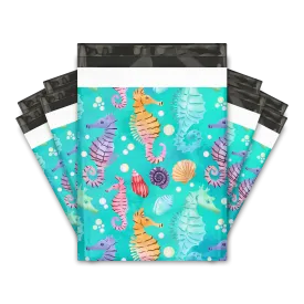 10x13 Seahorses Poly Mailers Shipping Envelopes Premium Printed Bags
