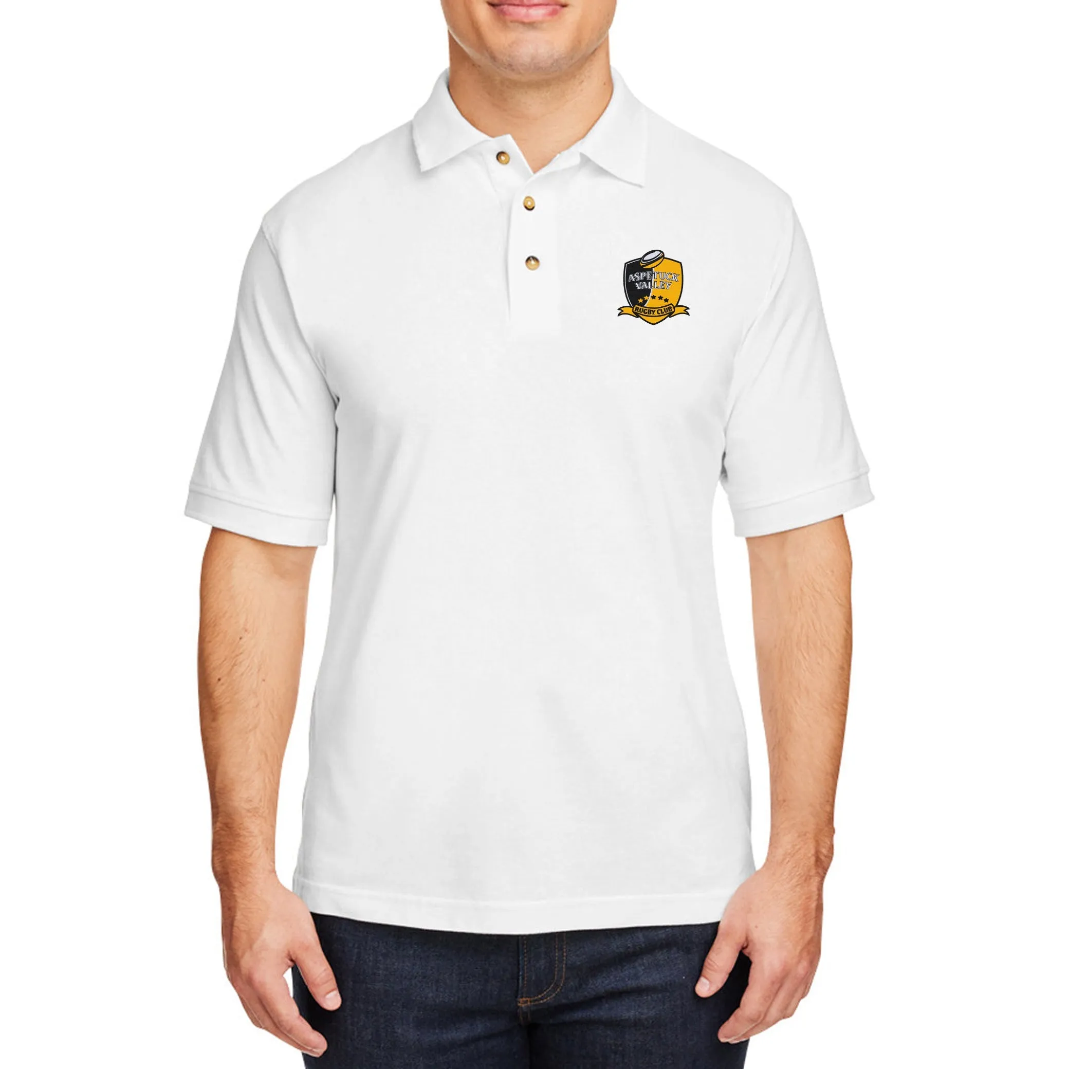 Aspetuck Valley Rugby Ringspun Cotton Polo