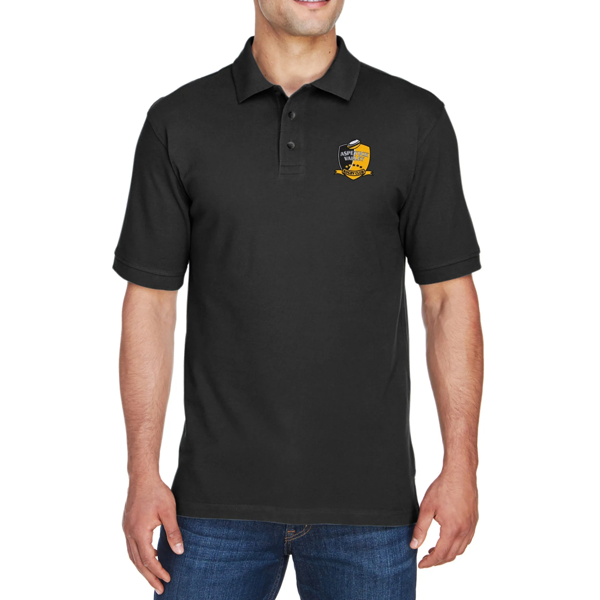 Aspetuck Valley Rugby Ringspun Cotton Polo