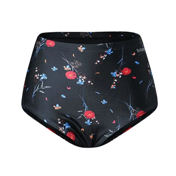 Barrel Womens High Waist Bikini Pantie-NIGHT FLOWER