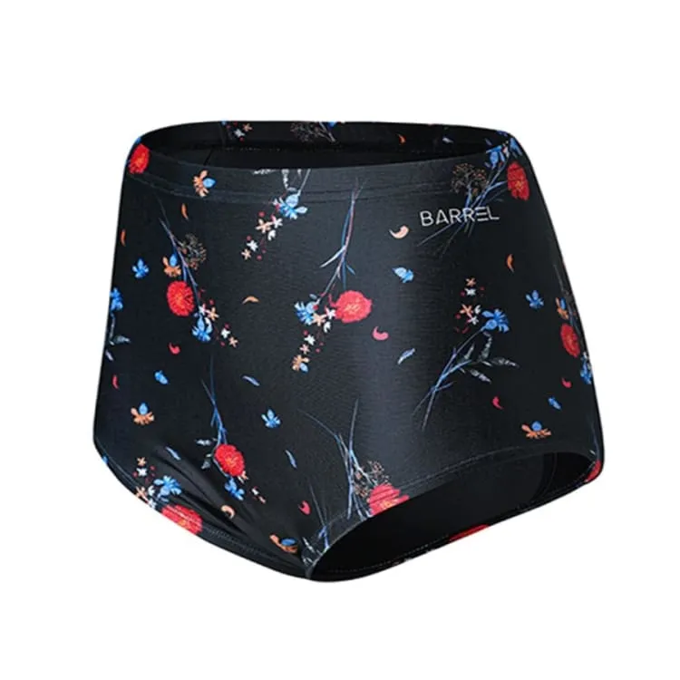 Barrel Womens High Waist Bikini Pantie-NIGHT FLOWER