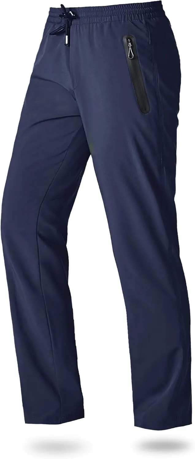 Boladeci Men's Joggers Lightweight Quick Dry Casual Athletic Hiking Pants Sweatpants with Pockets Elastic Waist