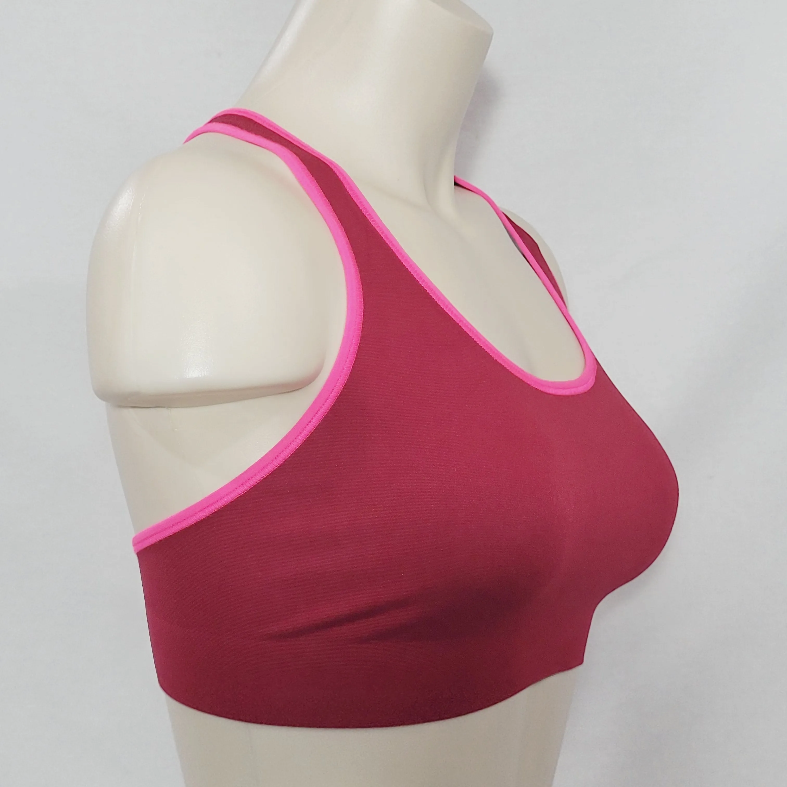 Champion B9504 Absolute Racerback Sports Bra with SmoothTec Band MEDIUM Red