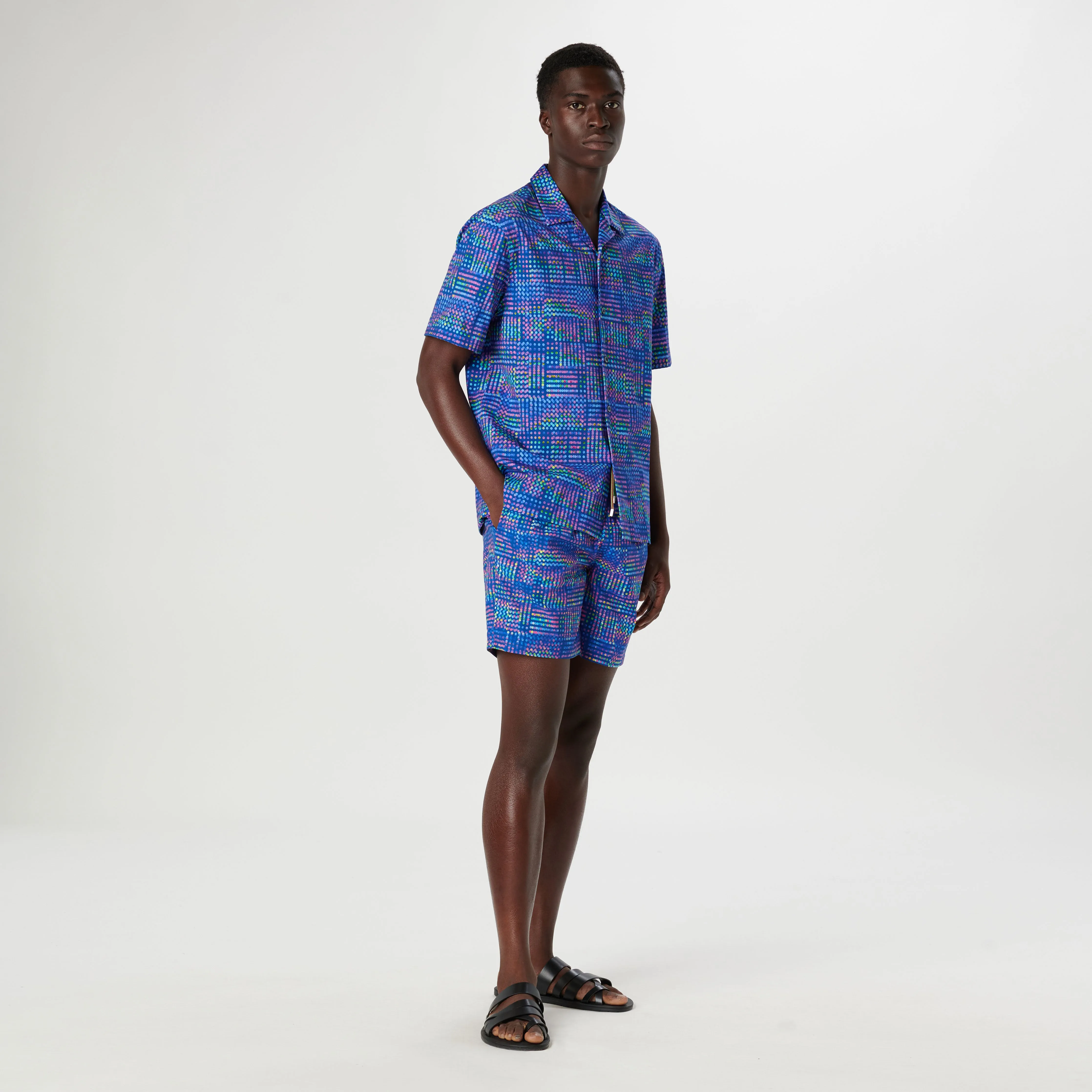 Cole Geometric OoohCotton Camp Shirt