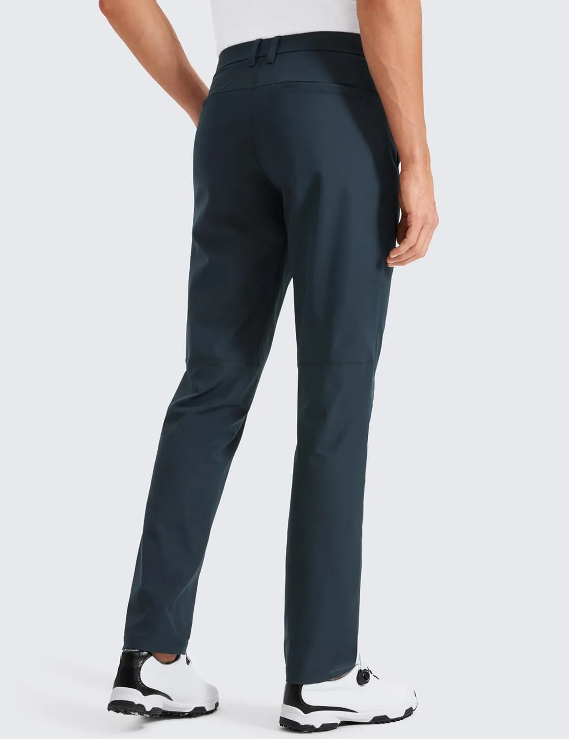 CRZ YOGA Men's All Day Comfy Golf Pants - 28"/30"/32"/34" Quick Dry Lightweight Work Casual Trousers with Pockets