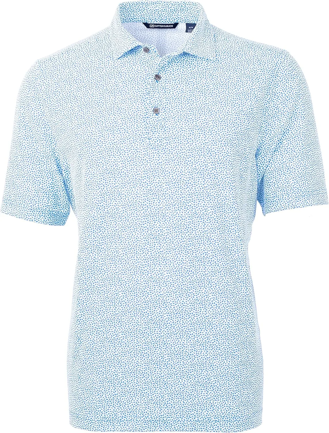 Cutter & Buck Men's Short Sleeve Virtue Eco Pique Botanical Print Polo Shirt