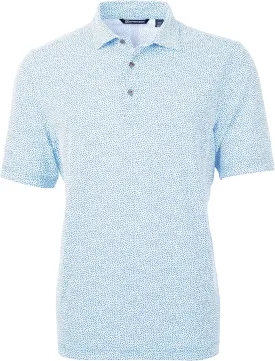 Cutter & Buck Men's Short Sleeve Virtue Eco Pique Botanical Print Polo Shirt