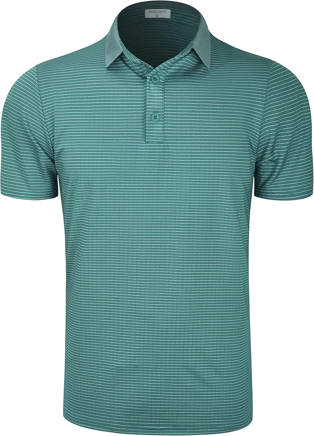 Derminpro Men's Lightweight Golf Polo Shirts Short/Long Sleeve Quick Dry Performance T-Shirts