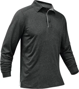 Derminpro Mens Polo Shirts Long Sleeve Quick Dry Athletic Golf T-Shirts