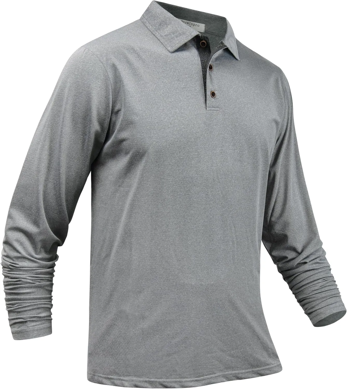 Derminpro Mens Polo Shirts Long Sleeve Quick Dry Athletic Golf T-Shirts