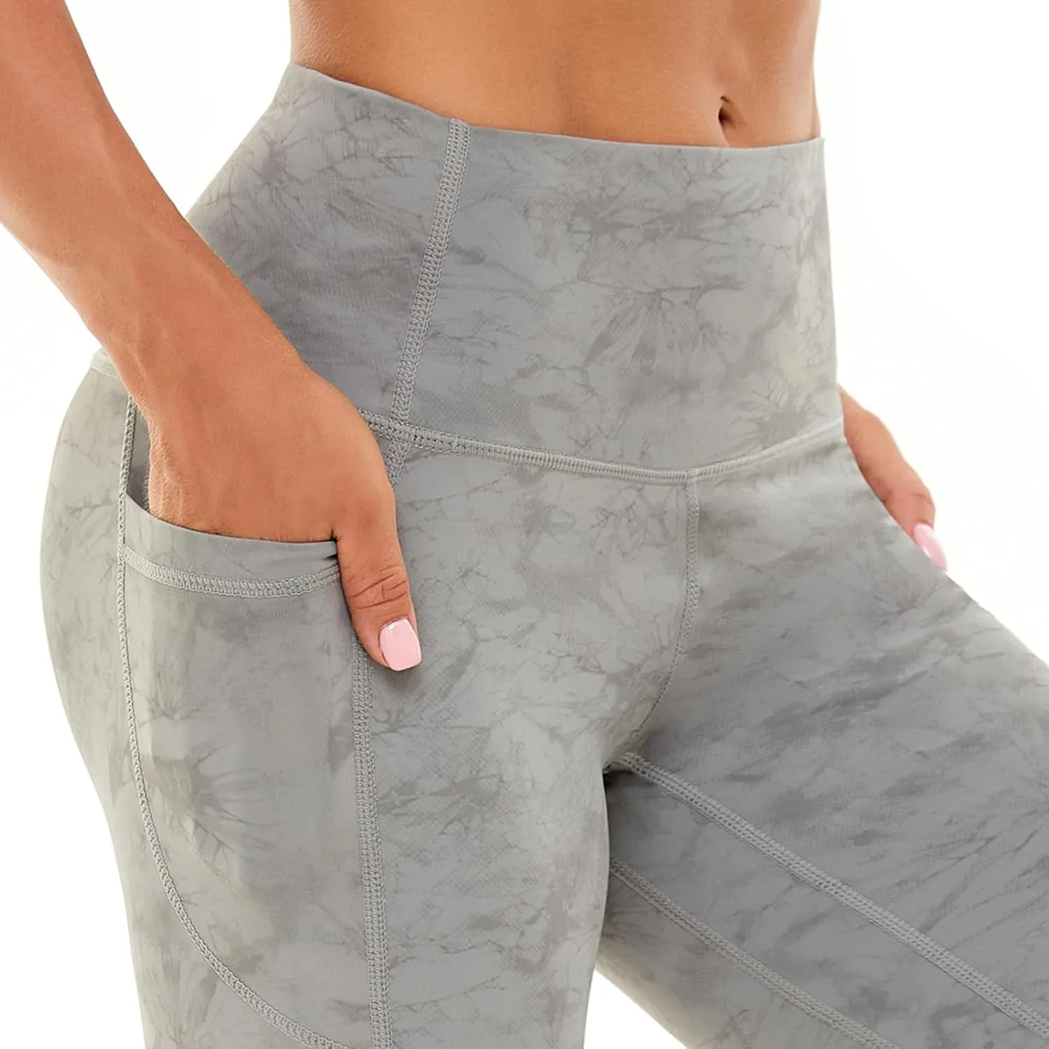 iniber Womens Biker Shorts with Pockets High Waist Workout Yoga Spandex Athletic Bicycle Leggings Shorts for Running