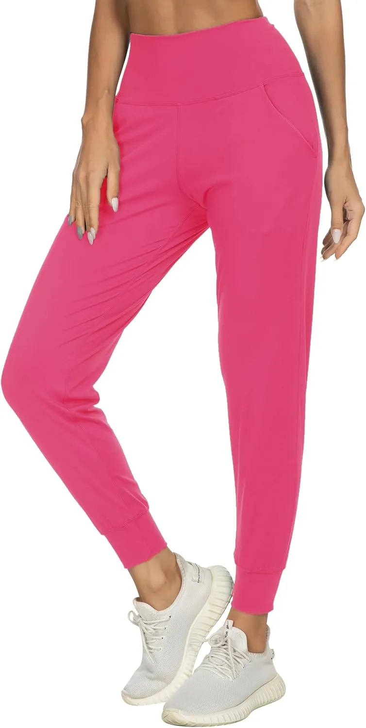 Kcutteyg Womens Joggers with Pockets, Lightweight Quick Dry Athletic Workout Soft Pants for Gym, Yoga, Running