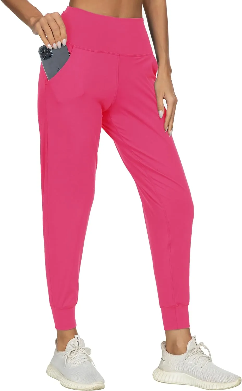 Kcutteyg Womens Joggers with Pockets, Lightweight Quick Dry Athletic Workout Soft Pants for Gym, Yoga, Running
