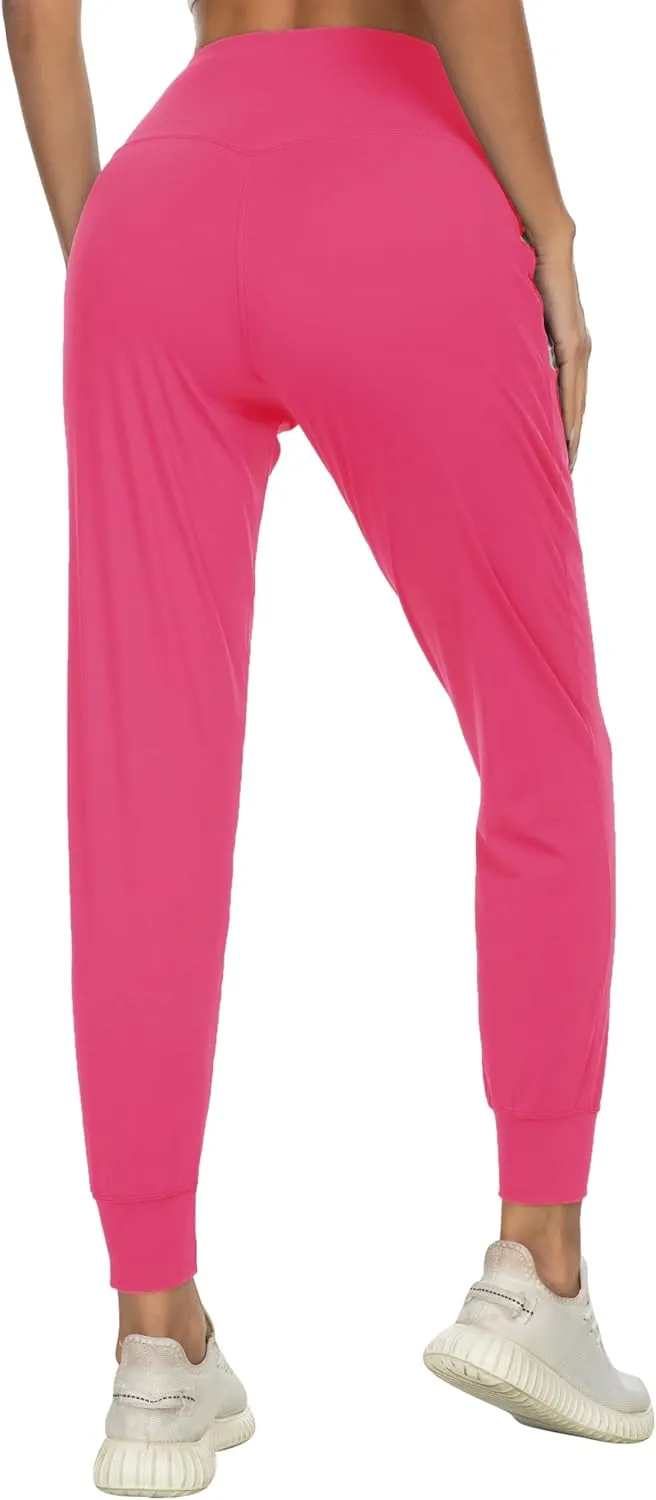 Kcutteyg Womens Joggers with Pockets, Lightweight Quick Dry Athletic Workout Soft Pants for Gym, Yoga, Running