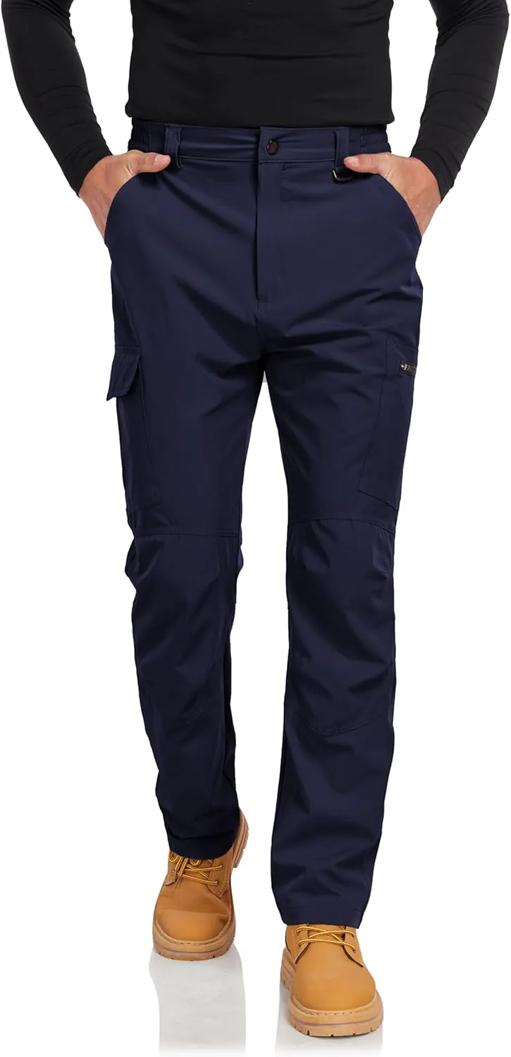 Men's Cargo Hiking Work Pants with 6 Pockets Lightweight Water Resistant Quick Dry Tactical Pants