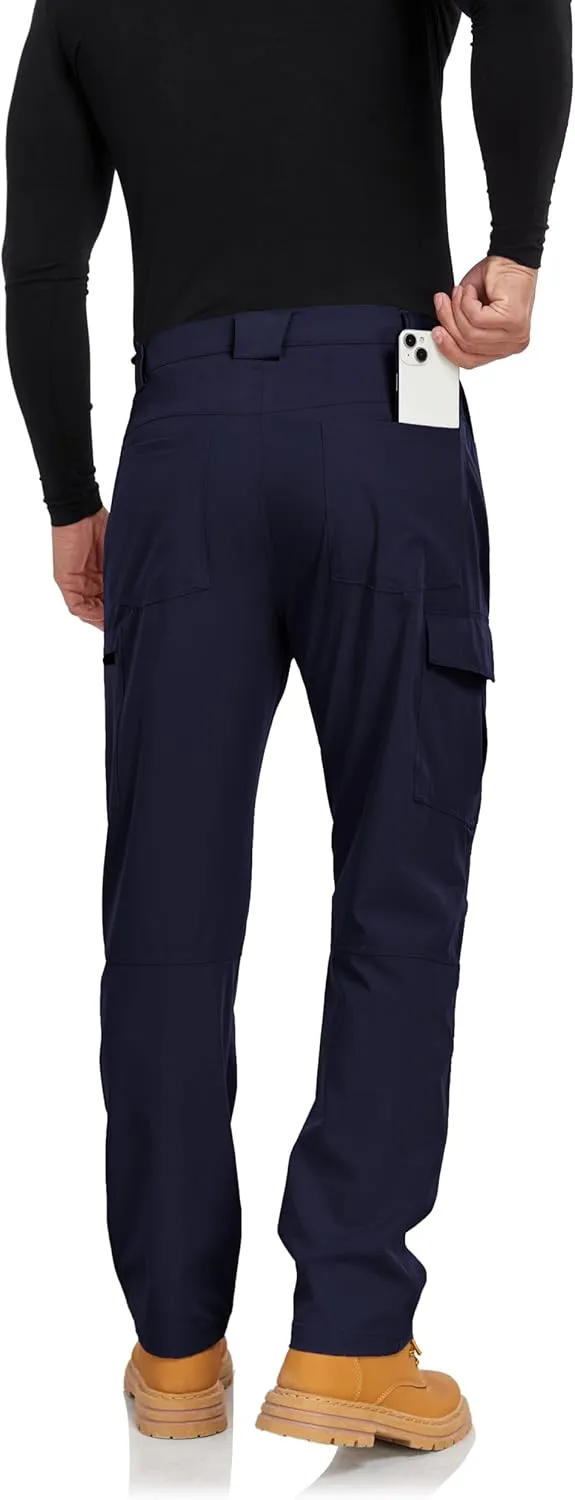 Men's Cargo Hiking Work Pants with 6 Pockets Lightweight Water Resistant Quick Dry Tactical Pants