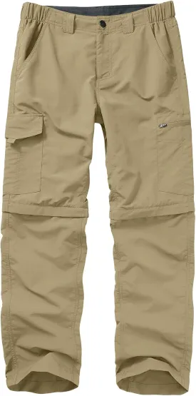 Mens Hiking Pants Convertible Lightweight Quick Dry Zip Off Fishing Safari Camping Travel boy Scout Pants