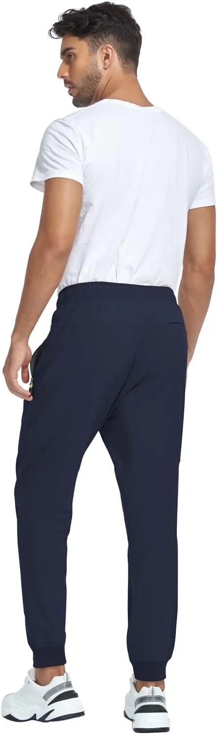 Men's Lightweight Jogger Pants Quick Dry Athletic Hiking Pants for Men with 3 Zipper Pockets