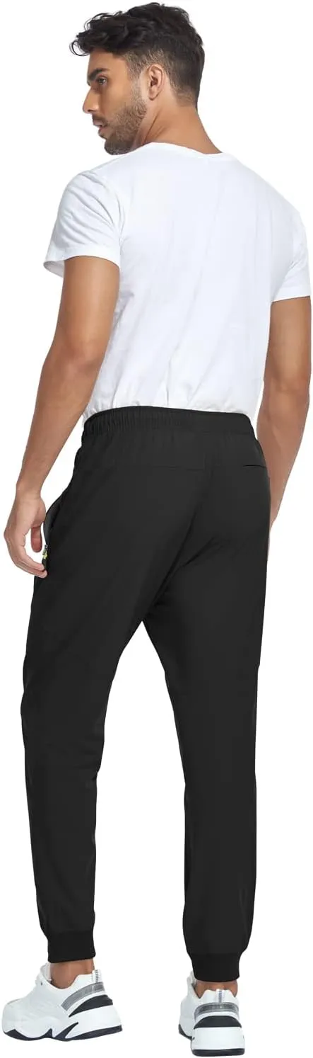 Men's Lightweight Jogger Pants Quick Dry Athletic Hiking Pants for Men with 3 Zipper Pockets