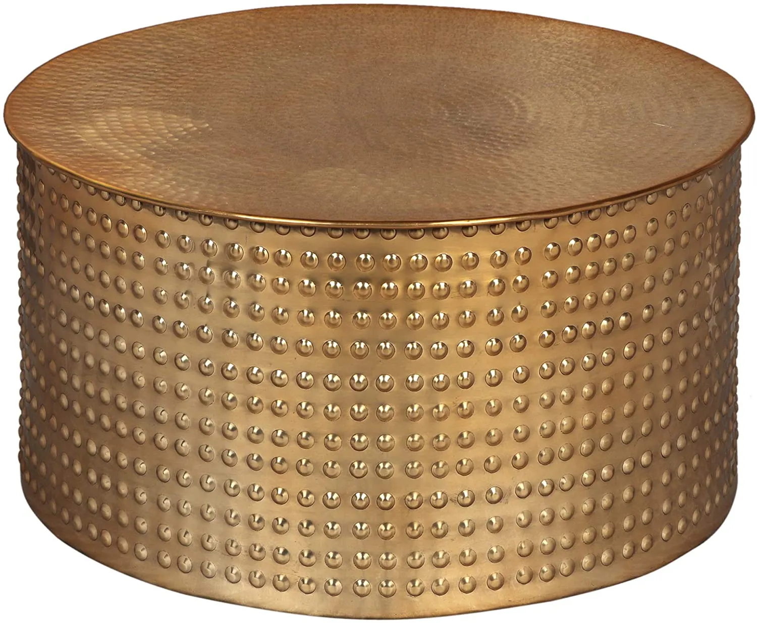 Modern Aluminum Coffee Table, Brass