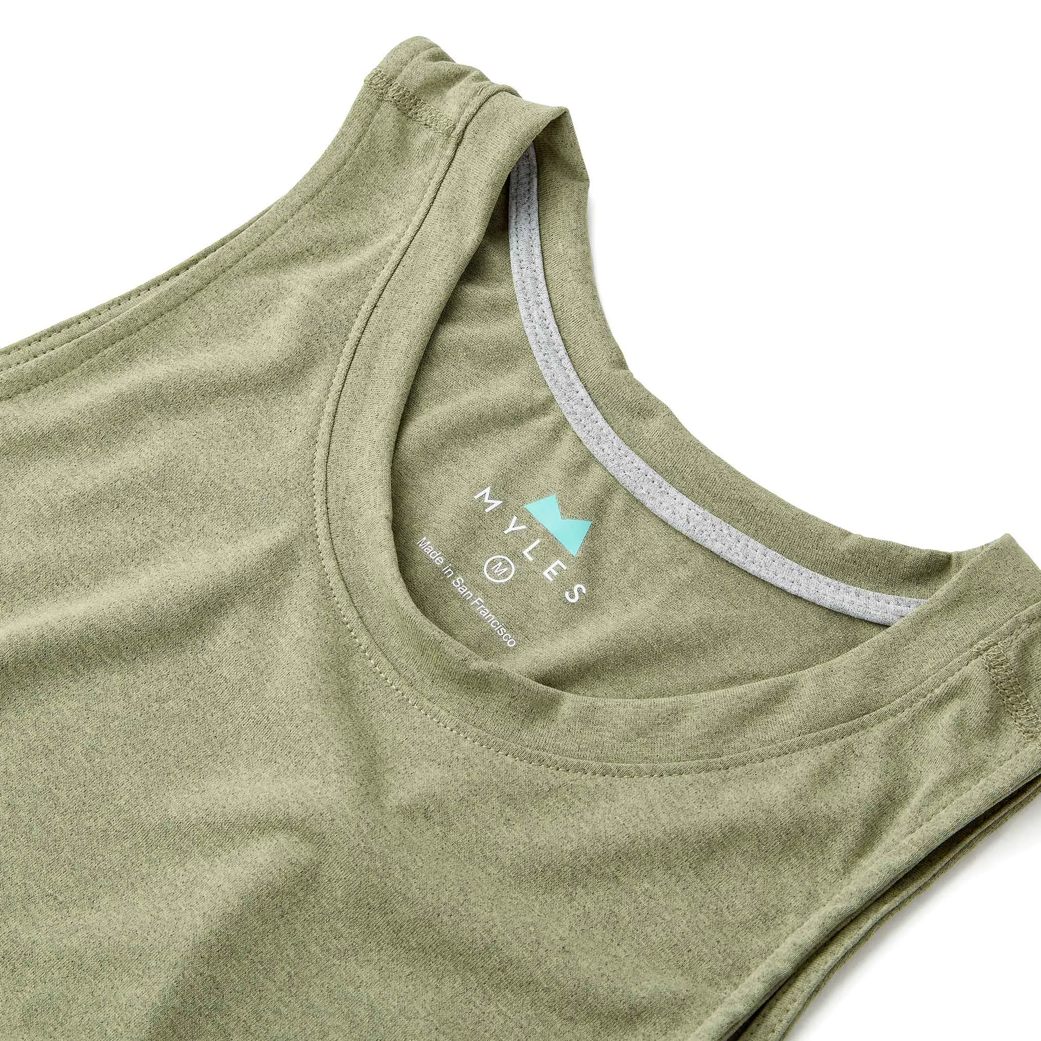 Momentum Tank in Heather Olive