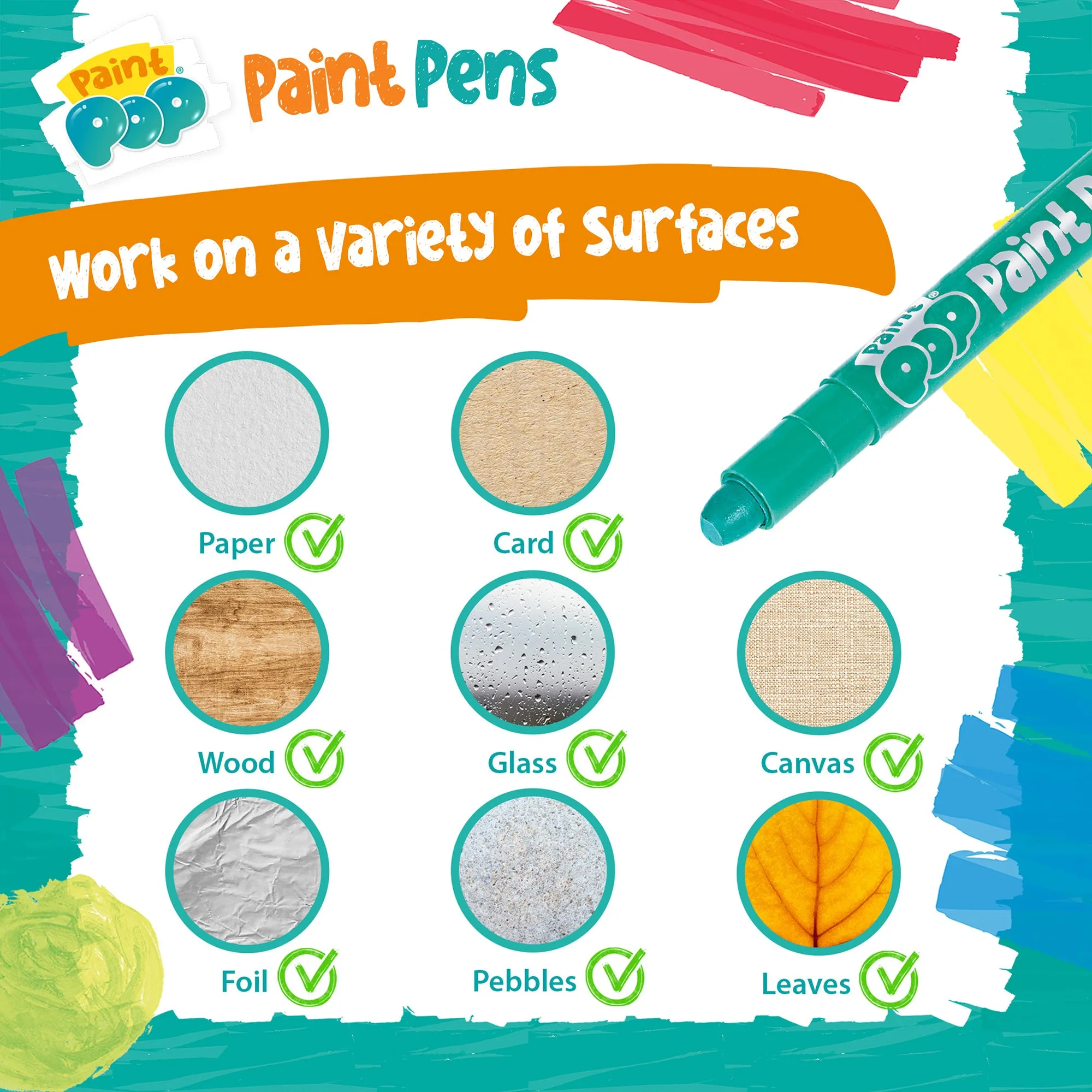 Paint Pop  12 Pack Quick Dry Paint Pens
