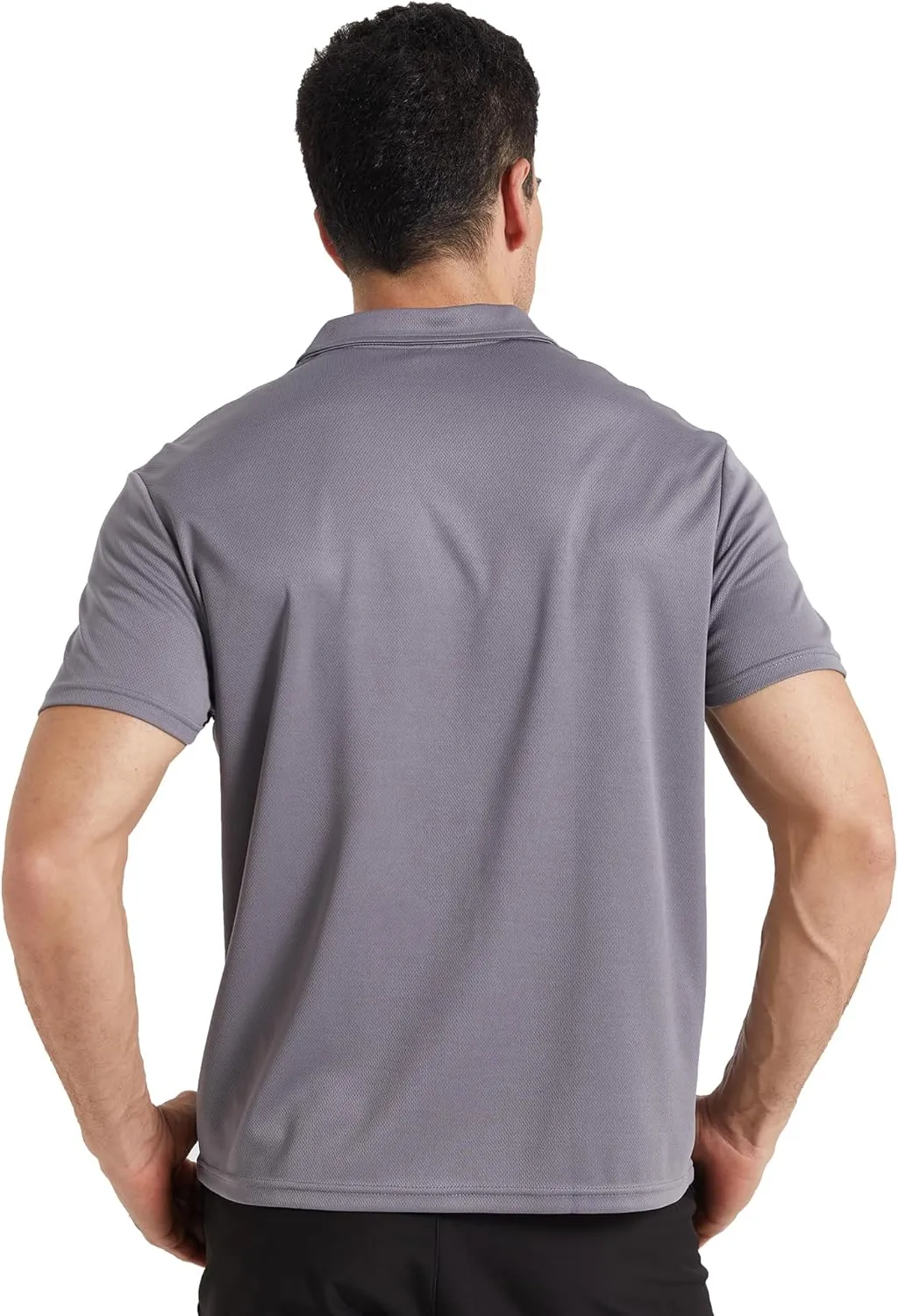 YUSHOW Mens Athletic Polo Shirts Short Sleeve Quick Dry Golf T-Shirt