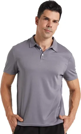 YUSHOW Mens Athletic Polo Shirts Short Sleeve Quick Dry Golf T-Shirt
